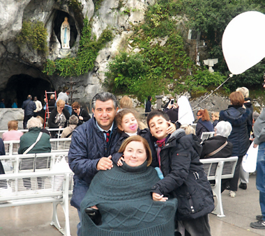 Rosaria e la sua famiglia