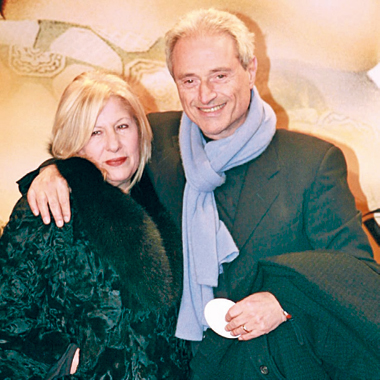 Amedeo Minghi con la moglie Elena Paladino.