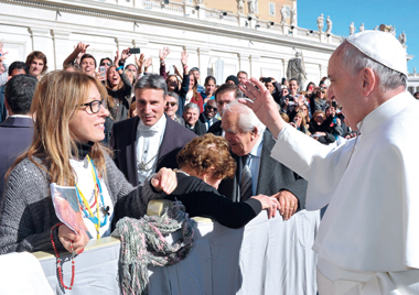 In foto: Monia Pinzaglia con Papa 