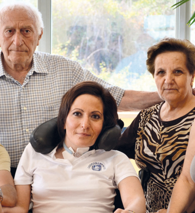In foto: Monia Pinzaglia con Papa 