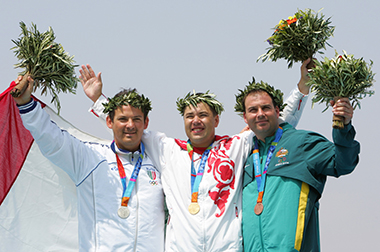 Giovanni Pellielo argento alle Olimpiadi di Atene 2004.
