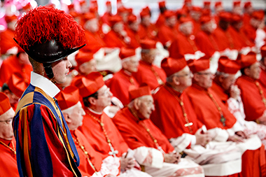 I cardinali riuniti in Concistoro