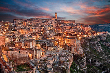 Una panoramica di Matera