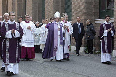 La processione del Mercoledì delle ceneri.