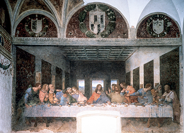 Il dipinto di Leonardo con l’Ultima cena.