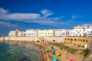 La spiaggia dell Purità a Gallipoli