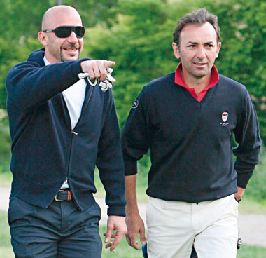 Massimo Mauro e Gianluca Vialli, entrambi impegnati con la loro Fondazione contro la malattia.