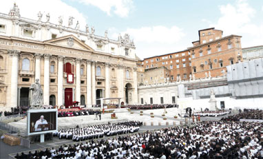 La Messa di inizio pontificato