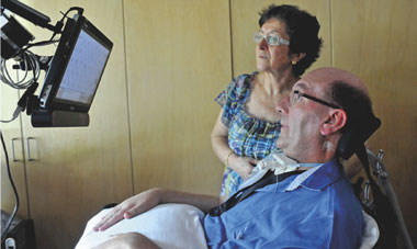 Antonio Spreafico con la moglie